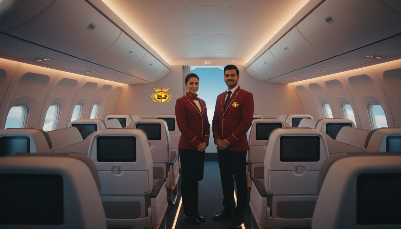 RajAirways cabin and crew concept